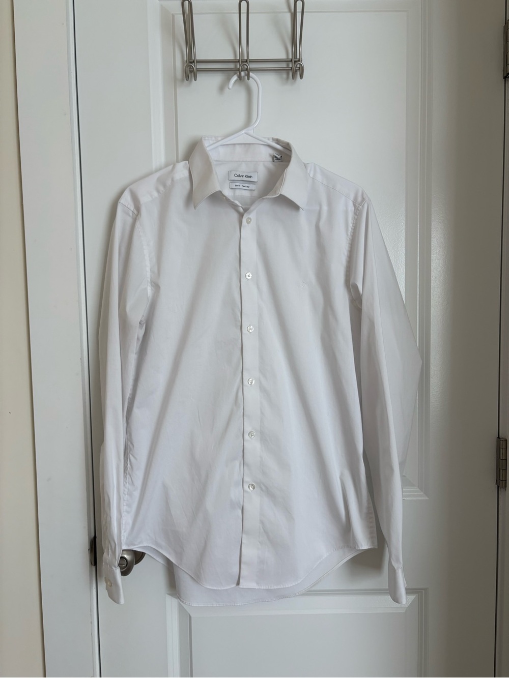 CALVIN KLEIN | MEN’S SLIM FIT STRETCH DRESS SHIRT | SIZE 15 34/35